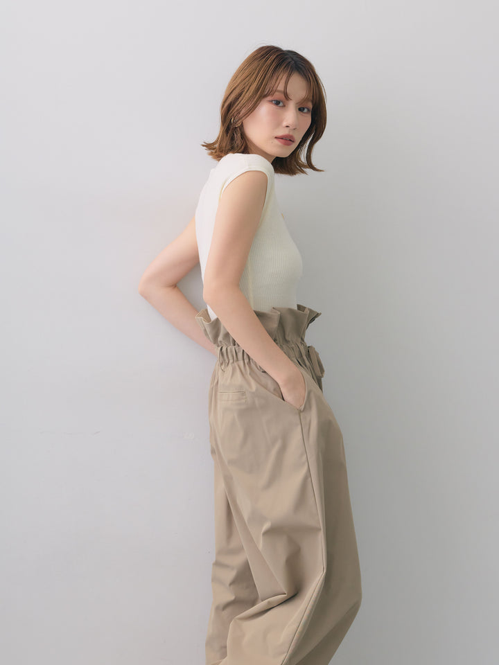 [SET]くるみボタンスリムフレンチニットトップス+くるみボタンスリムフレンチニットトップス(2set)
