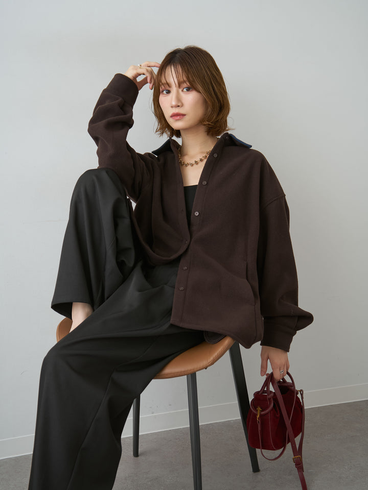 [SET]フリースパイピングシャツ+選べるアクセセット(2set)