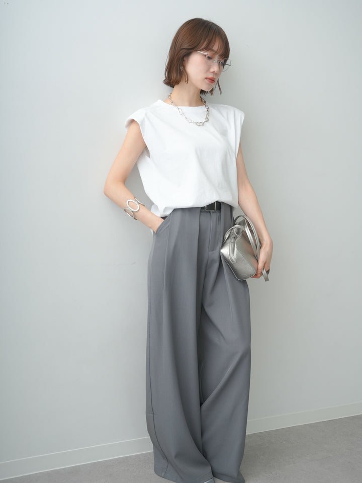 [SET]ショルダーパッドフレンチTEE+ショルダーパッドフレンチTEE(2set)