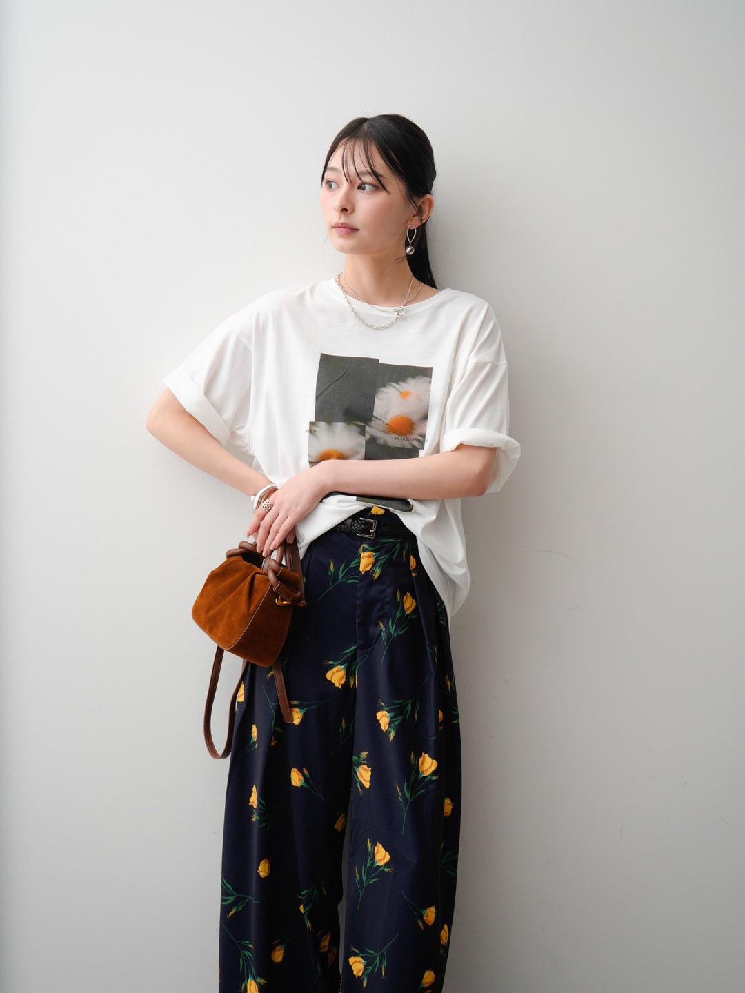 [SET]フラワーフォトTEE+フラワーフォトTEE(2set)