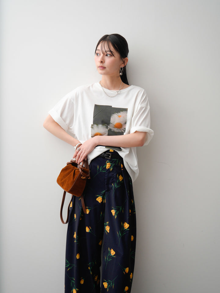 [SET]フラワーフォトTEE+フラワーフォトTEE(2set)