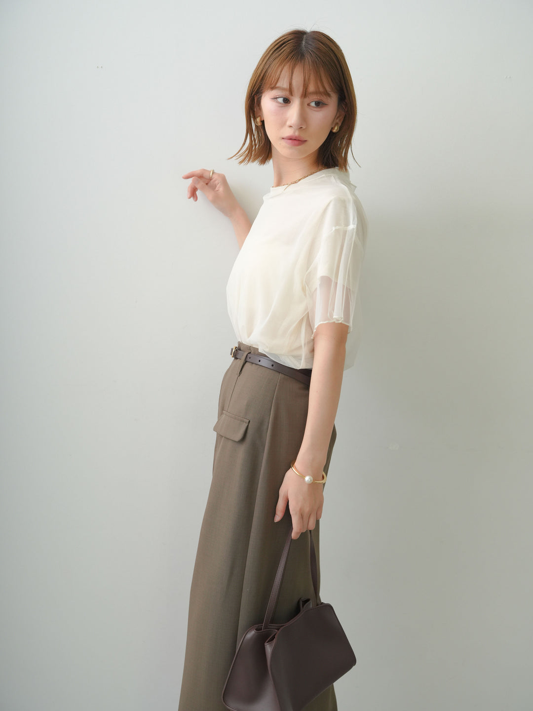 [SET]シアーチュールレイヤードTEE+選べるアクセセット(2set)