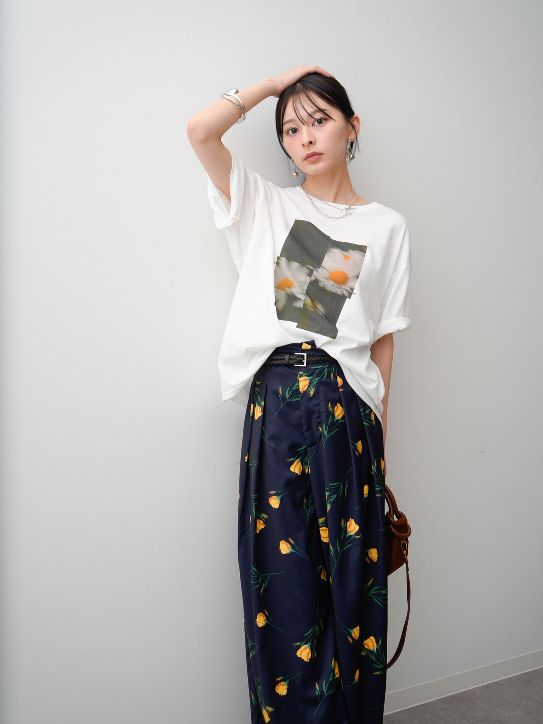 [SET]フラワーフォトTEE+フラワーフォトTEE(2set)