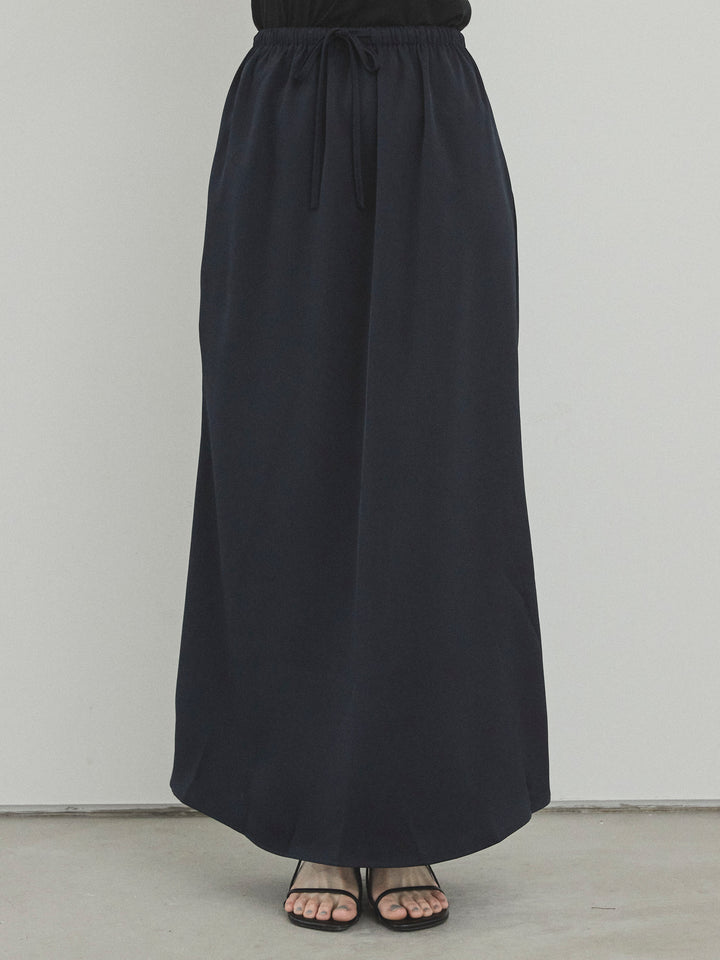 [予約]リラックスナロースカート/ネイビー