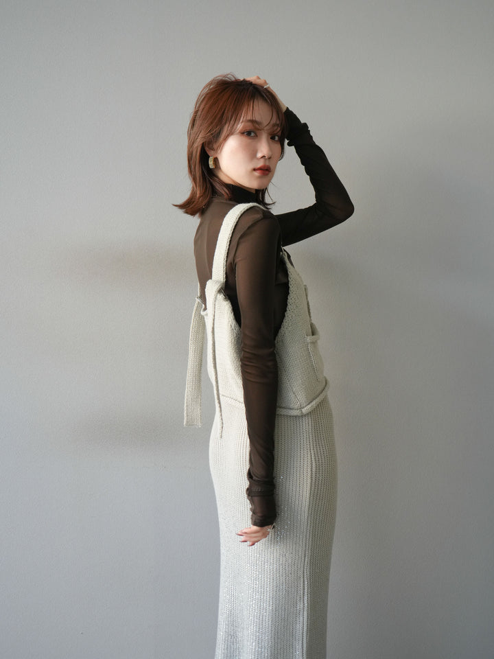 [予約]ニットビスチェ/lightgray