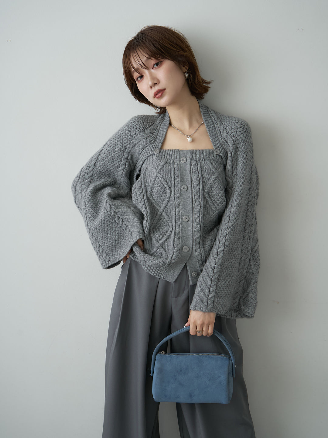 [SET]ケーブルベアトップ＆ボレロSET UP(2SET)+ケーブルベアトップ＆ボレロSET UP(2SET)(2set)