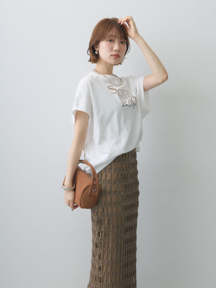 [SET]立体ロゴエンボスTEE +選べるアクセセット(2set)