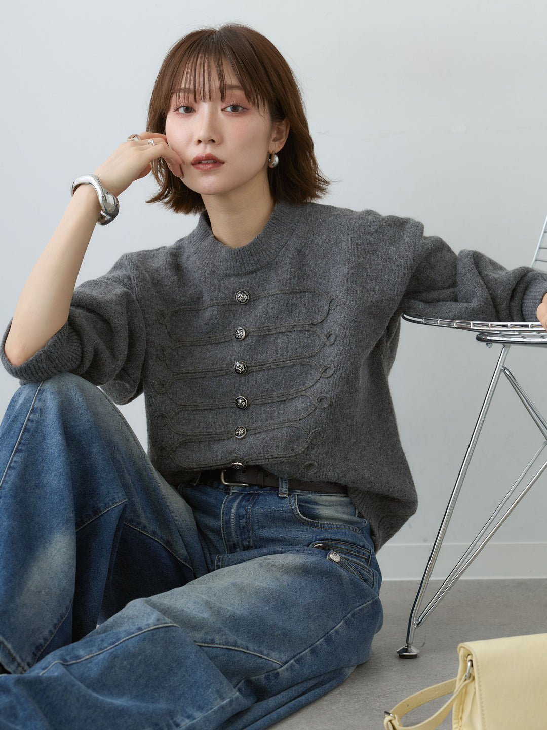 [SET]ナポレオンニットプルオーバー+選べるアクセセット(2set)