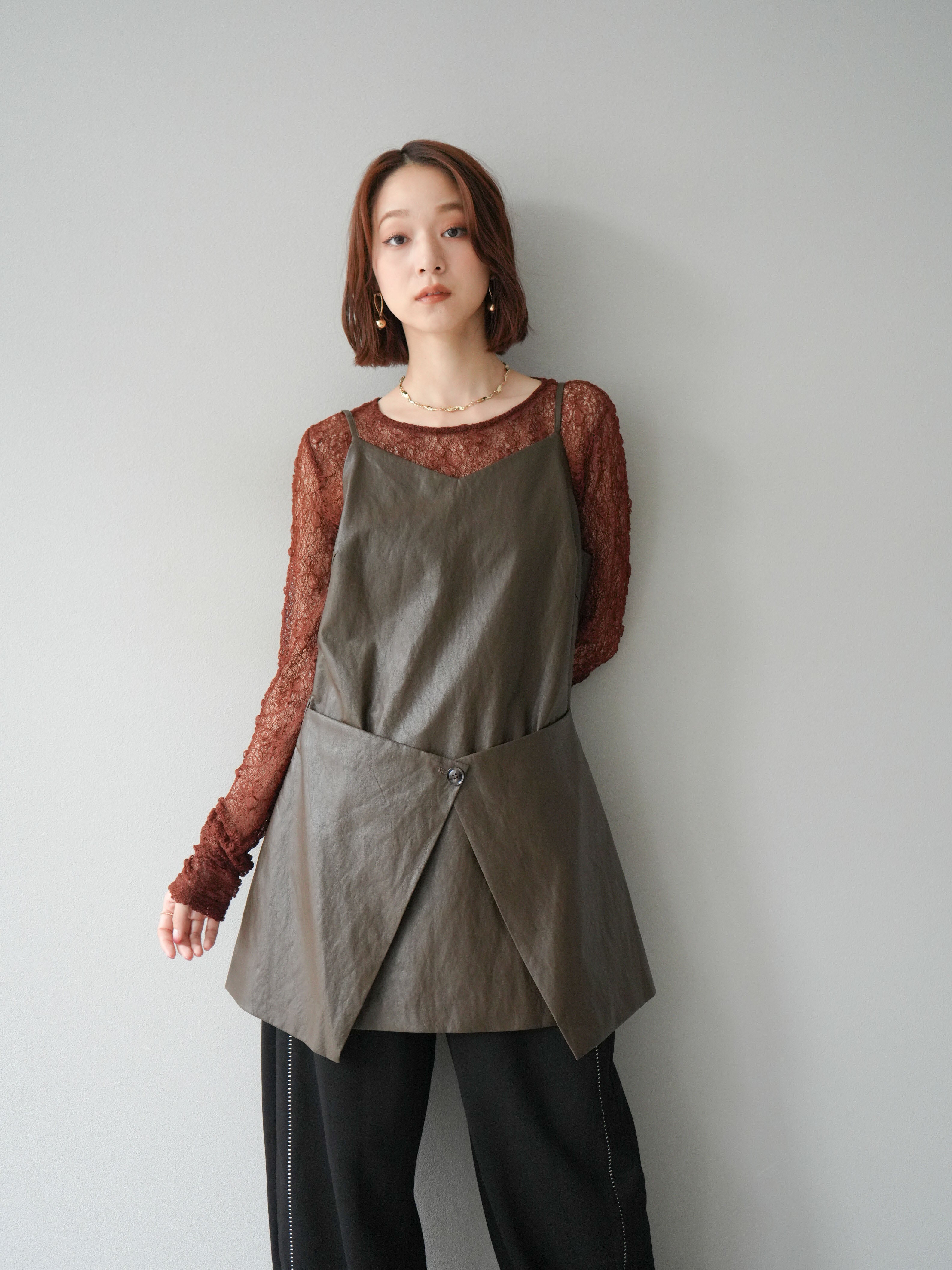 libelice × RAKU ウェア（上）コーデュロイ（ブラウン） libelice