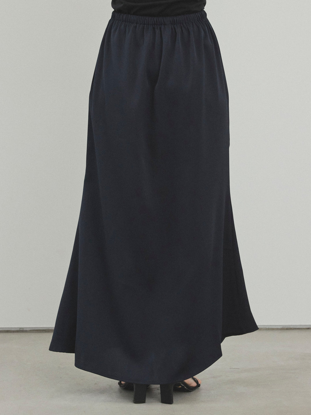 [予約]リラックスナロースカート/ネイビー