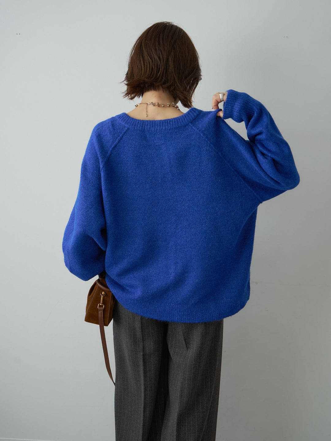 [SET]ラグランスリーブワイドニットカーディガン+ラグランスリーブワイドニットカーディガン(2set)