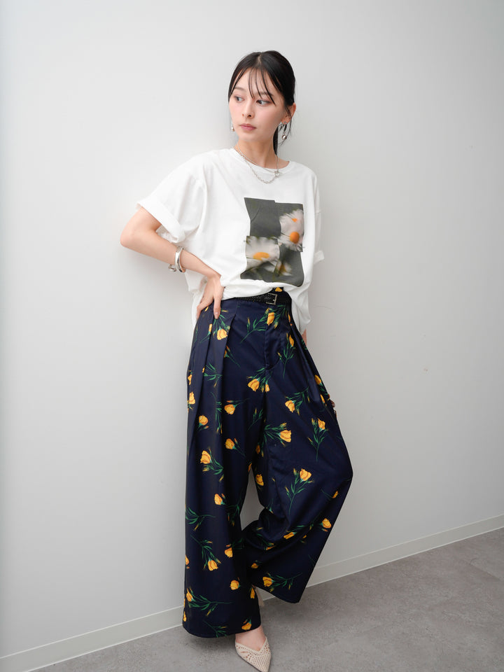 [SET]フラワーフォトTEE+選べるアクセセット(2set)