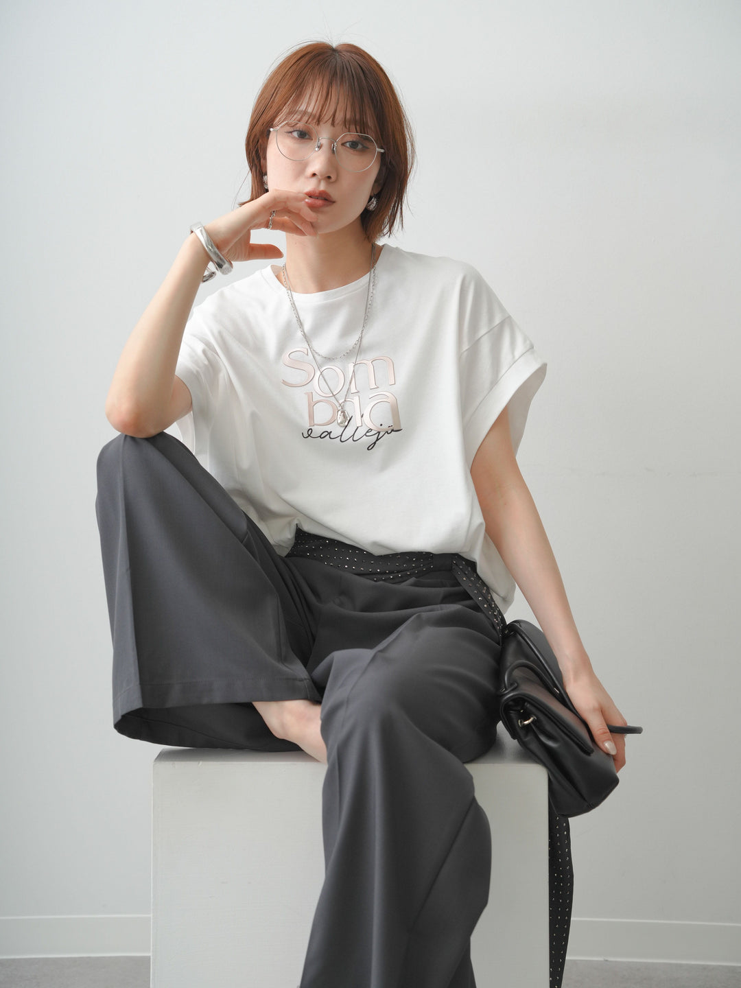 [予約]立体ロゴエンボスTEE /white