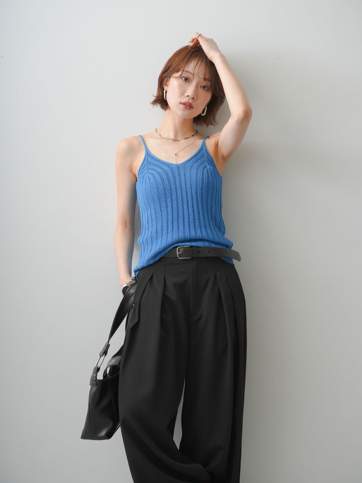 [SET]ワイドリブニットキャミソール+選べるアクセセット(2set)