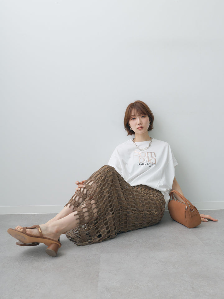 [SET]立体ロゴエンボスTEE +選べるアクセセット(2set)