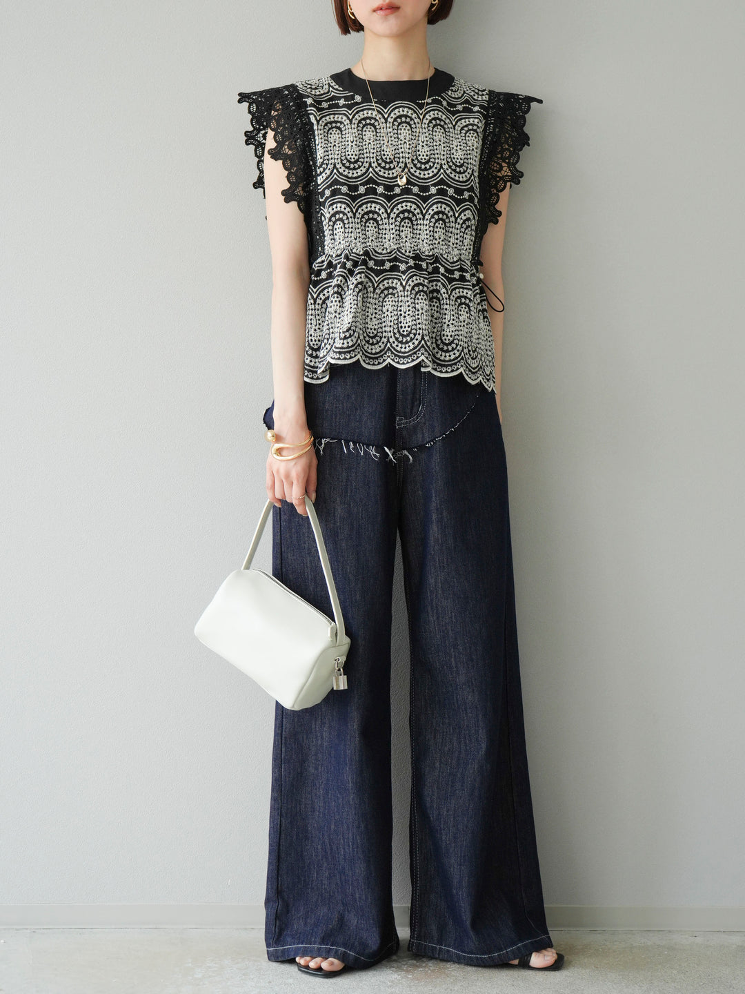 【預購】提臀牛仔褲/深藍色