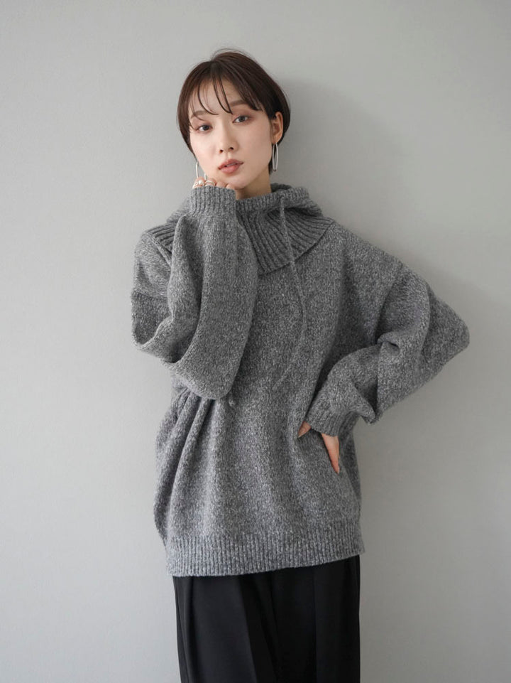 [Pre-order] Balaclava SET knit pullover/gray