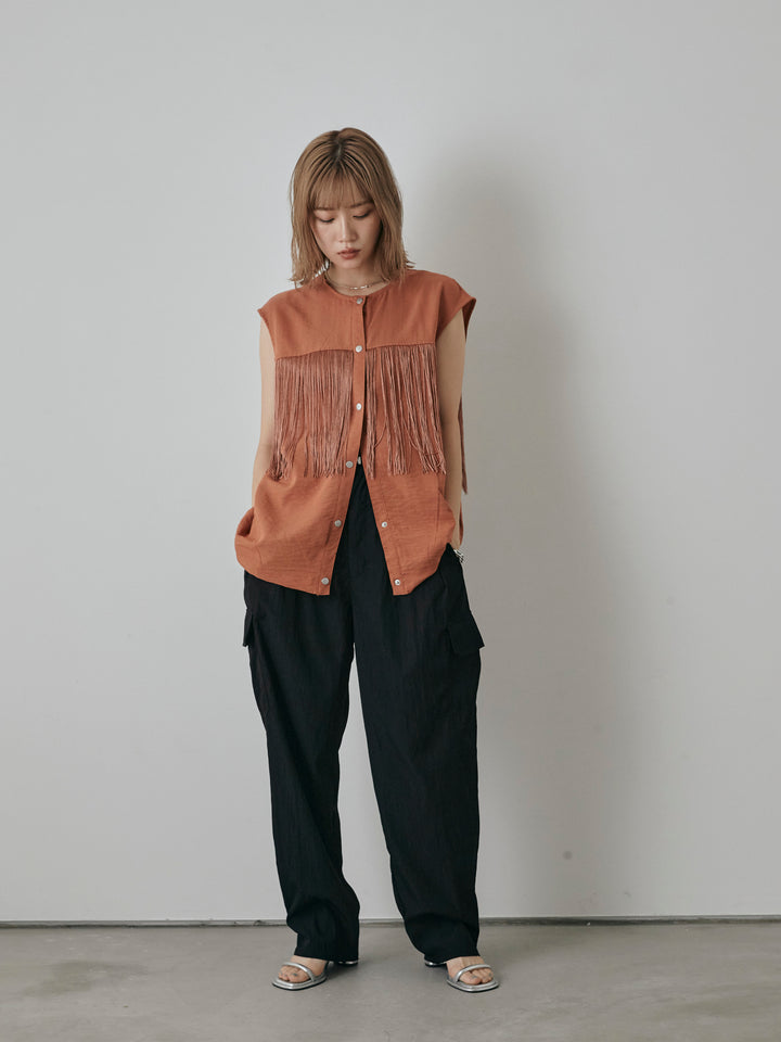 [預購] 軍裝工裝褲/黑色