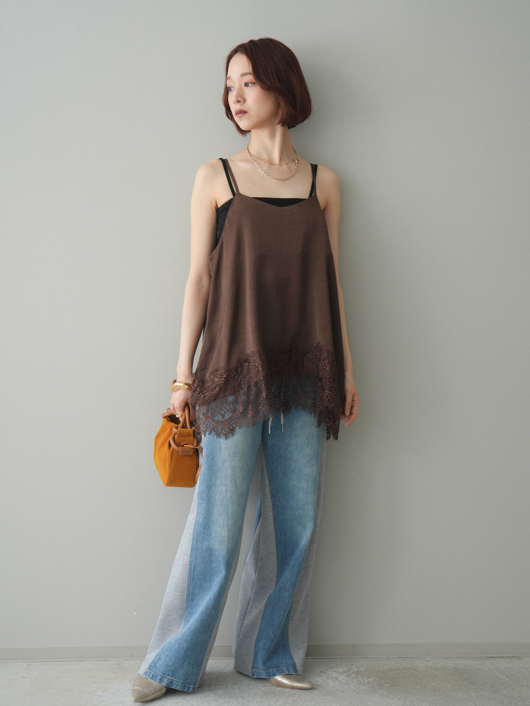 [SET]レーストリムキャミソール+レーストリムキャミソール(2set)