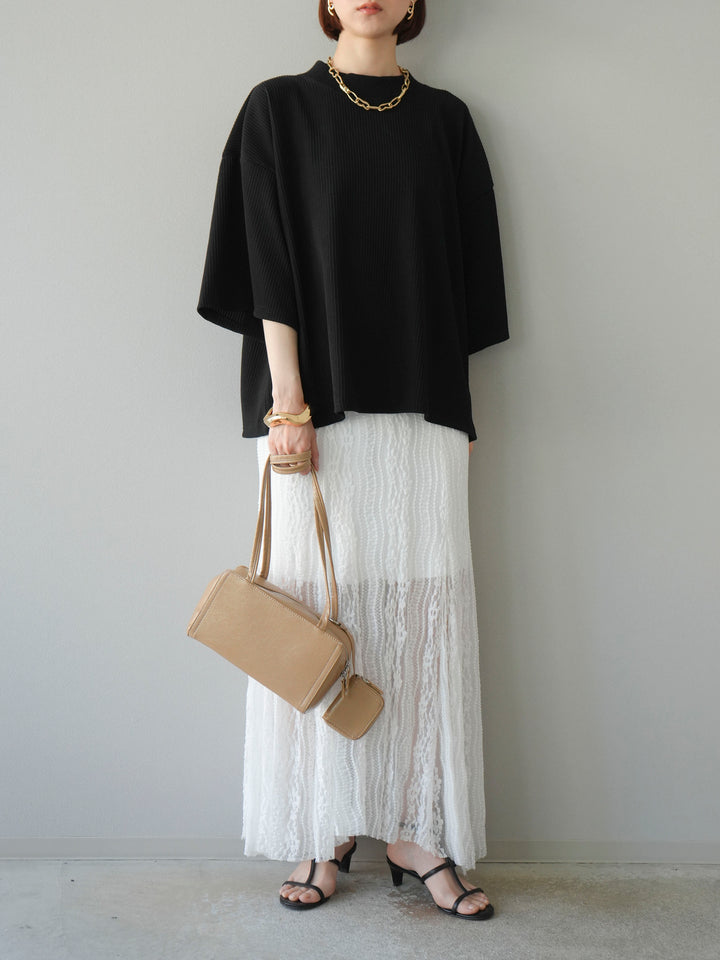 [予約]レースナロースカート/ホワイト