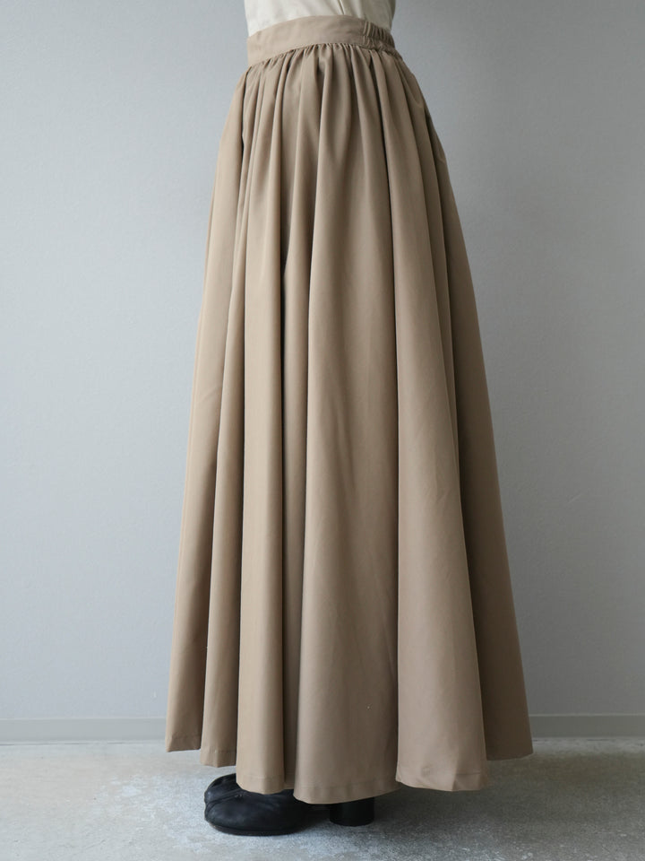 [予約]ブロードボリュームスカート/モカ