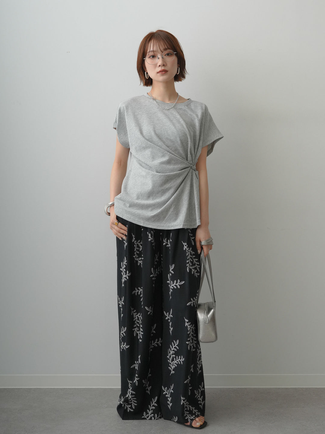 [予約]サイドノットTEE/gray