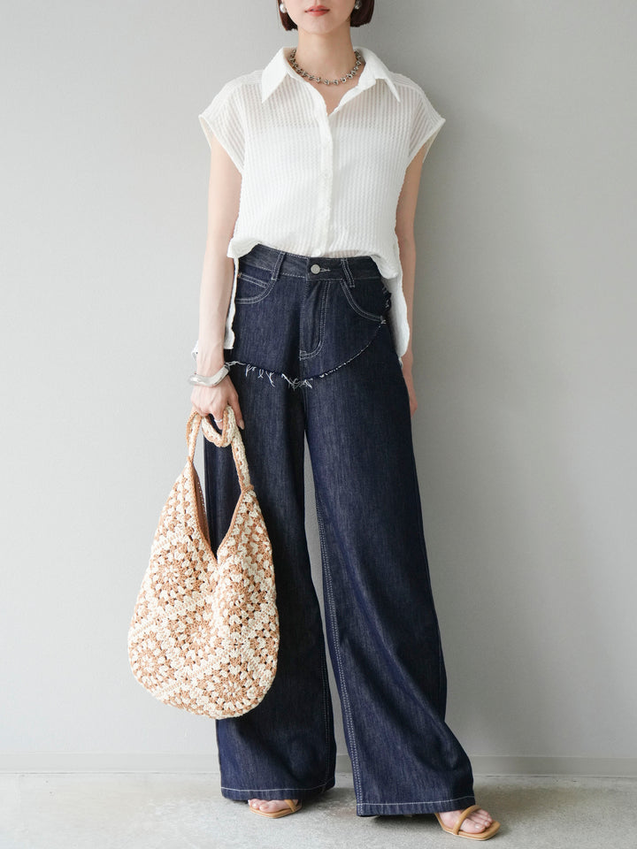 【預購】提臀牛仔褲/深藍色