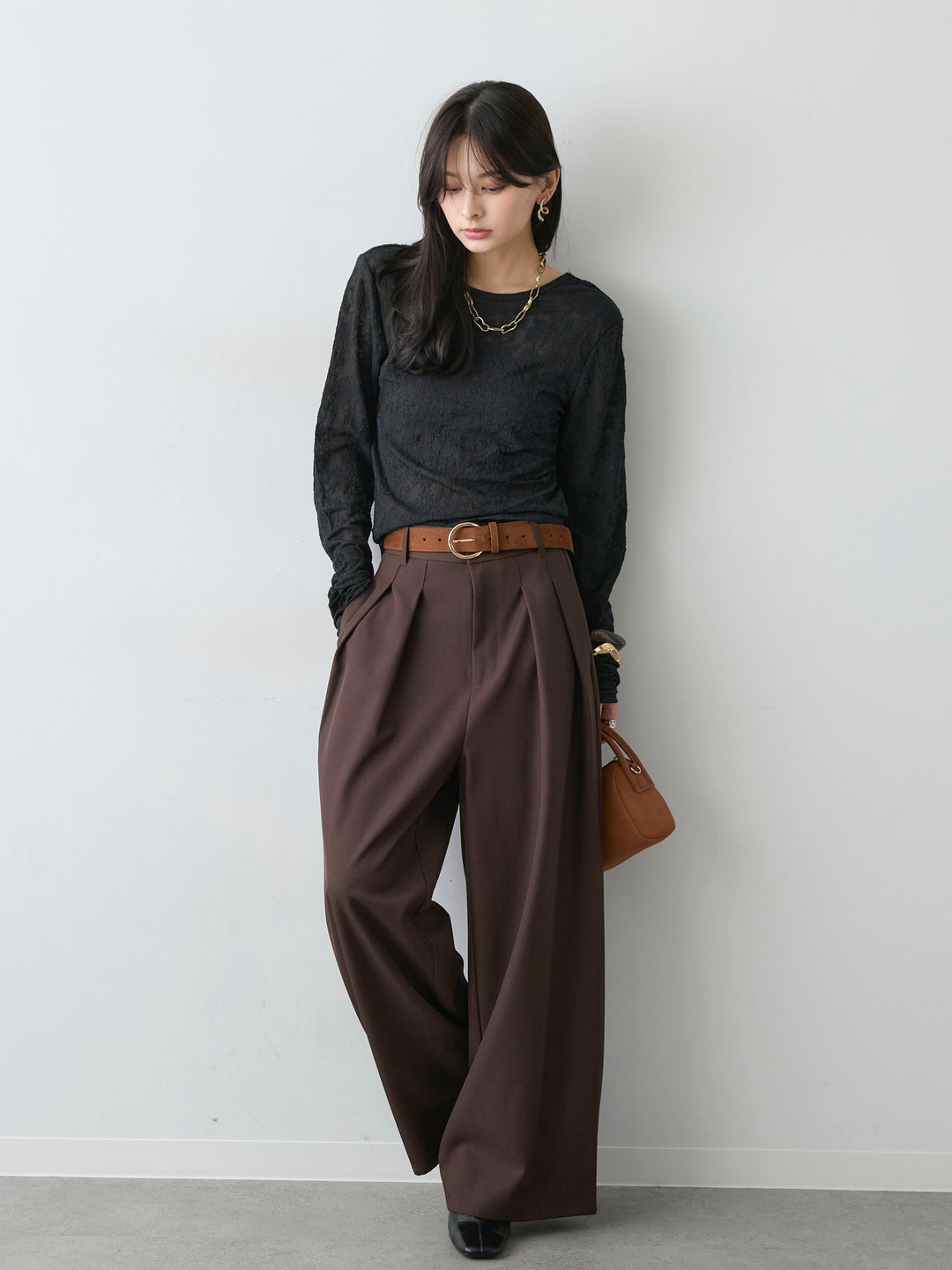 [SET]カットレースバックオープントップス+選べるアクセセット(2set)