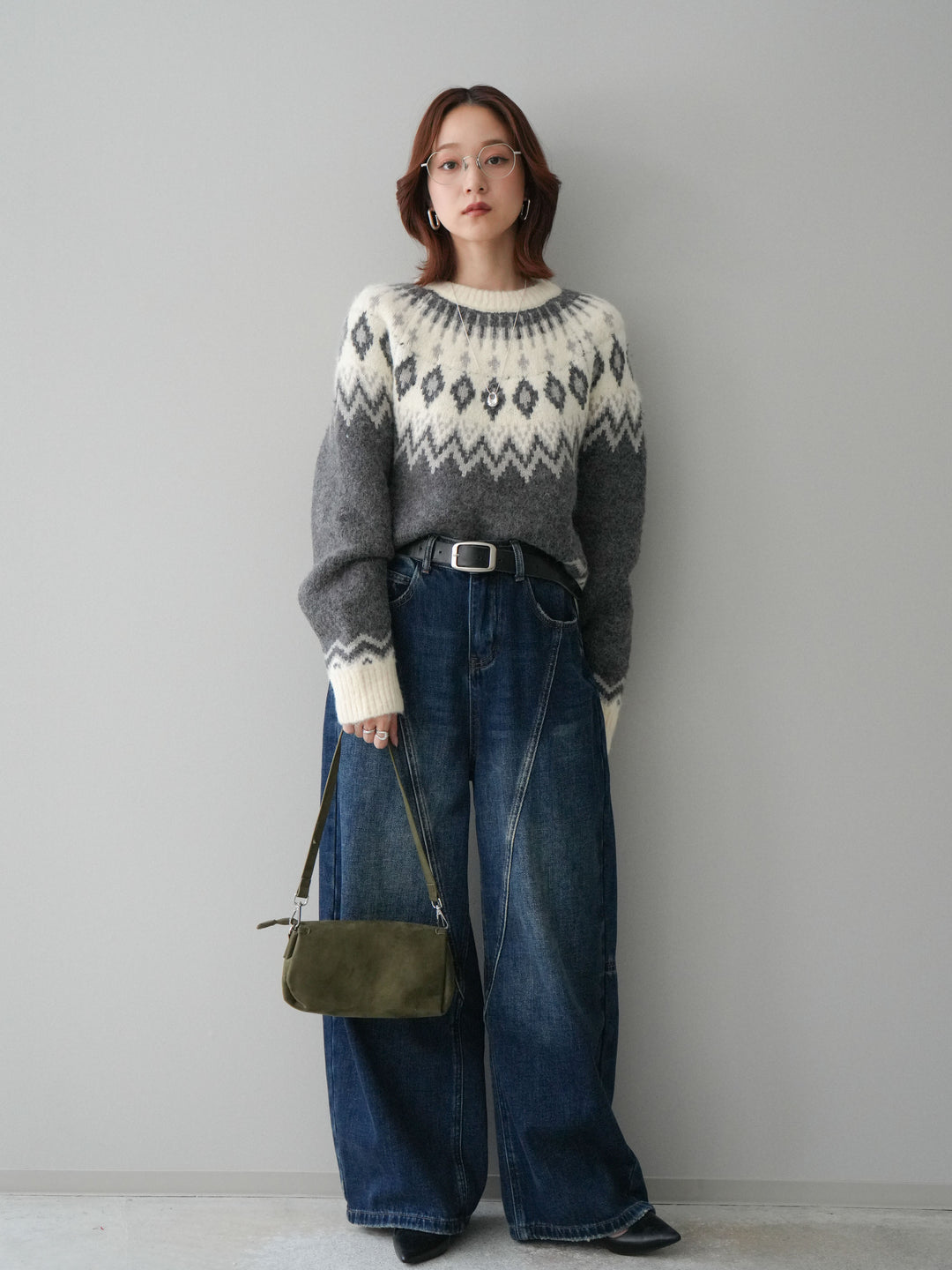 [予約]裏起毛加工デニムカーブパンツ/darkblue