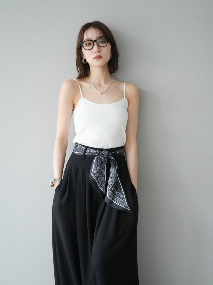 [予約]レーヨンニットキャミソール/オフ