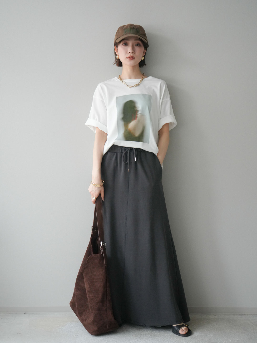 [SET]ブラーアートフォトTシャツ+選べるアクセセット(2set)