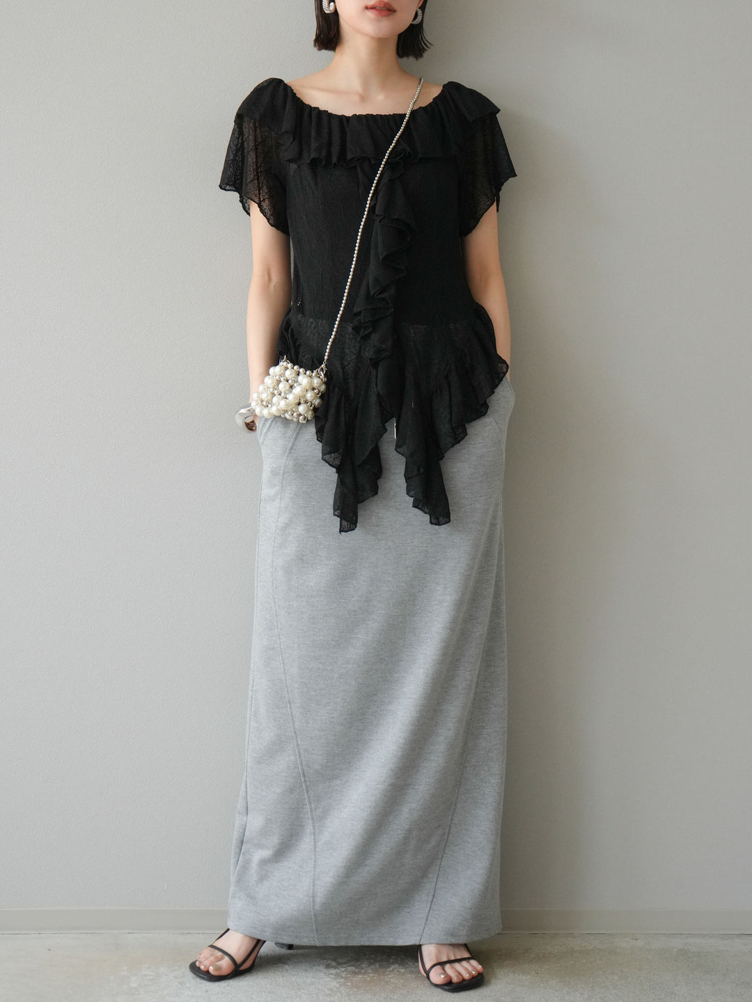 [SET] 毛衣長裙+毛衣長裙（2件套）