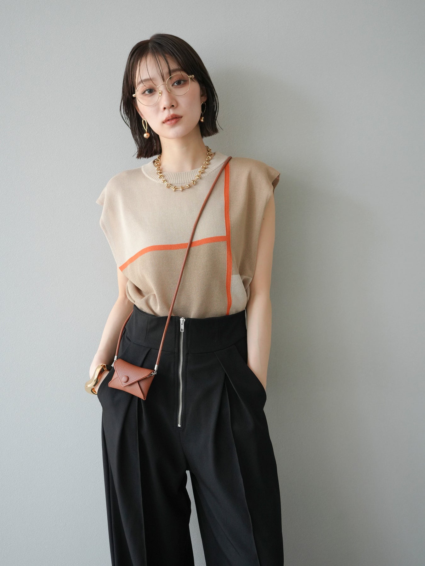 新品未使用 GALERIE VIE ノースリーブ　プルオーバー GALERIE VIE（ギャルリー ヴィー）の「クレープコットン