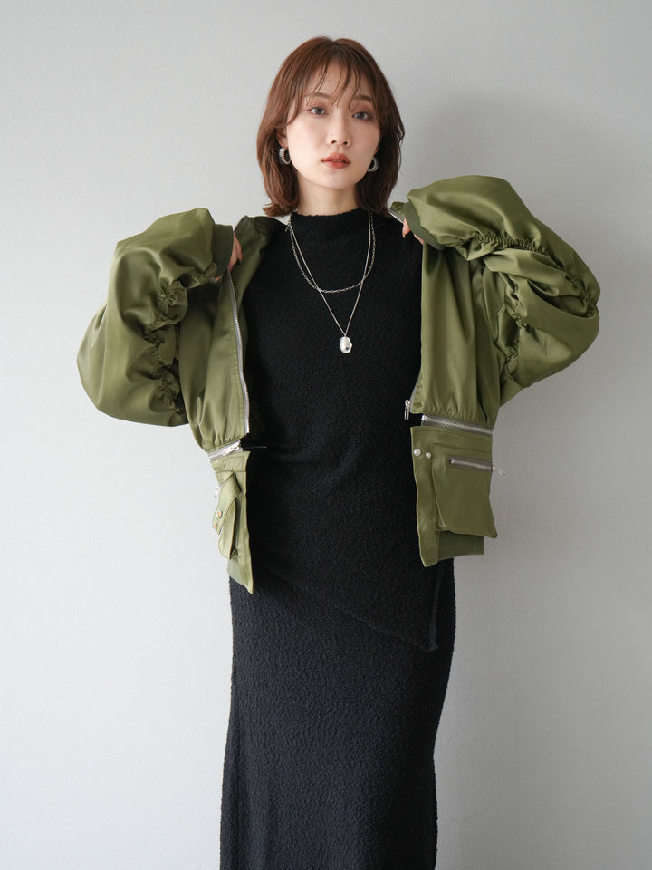 [予約]2WAYデザインMA-1/カーキ