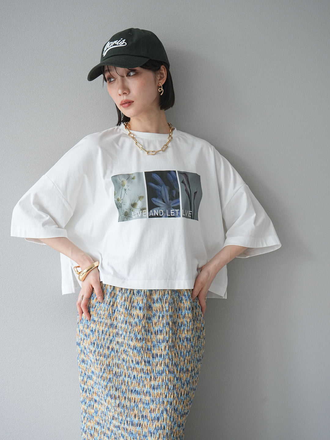 [預購] 光滑照片印花Logo變色短T卹/Off