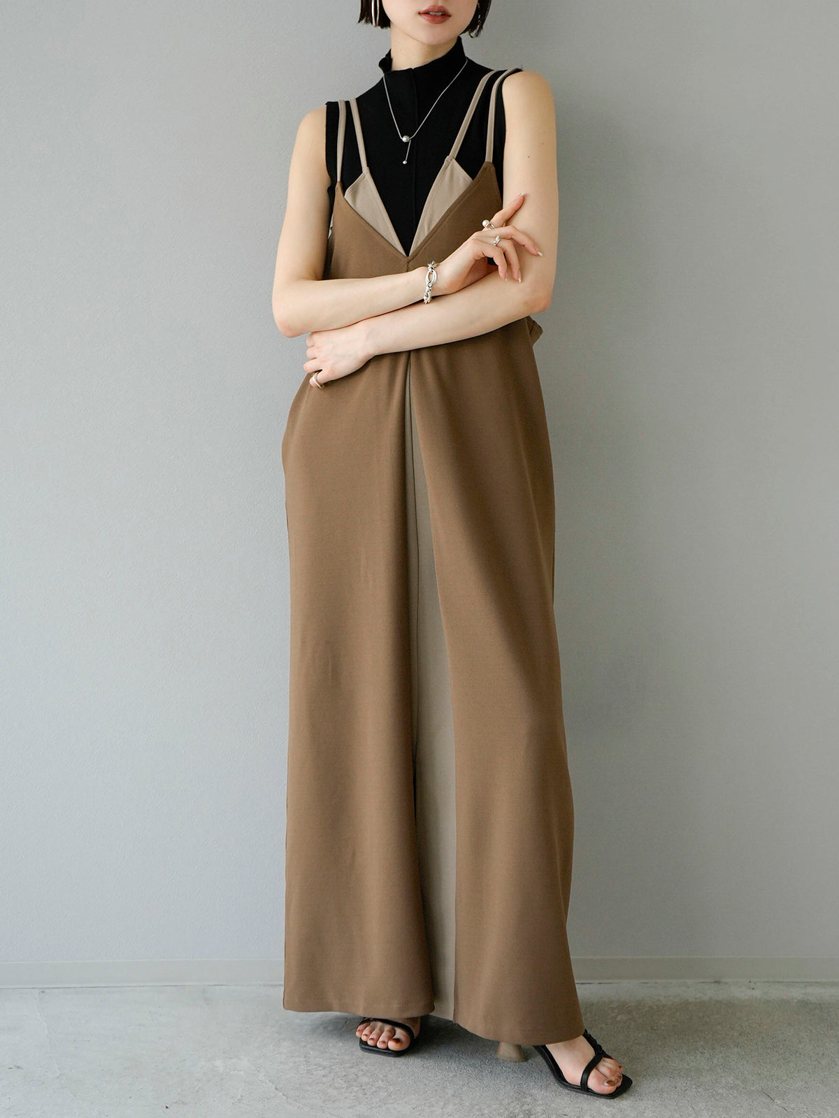 THE SHISHIKUI キャミニット ブラウン THE SHISHIKUI キャミニット ブラウン THE SHISHIKUI シシクイ