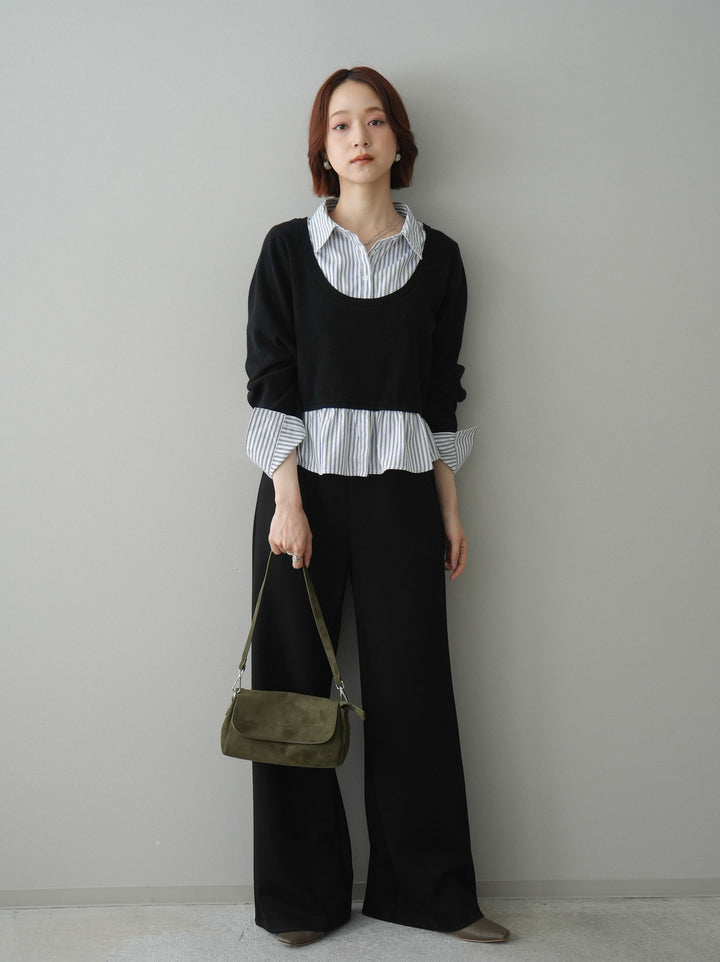 [SET]イージーポンチワイドパンツ+イージーポンチワイドパンツ(2set)