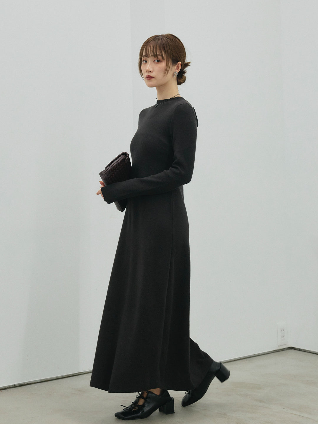 【Allure】[SET]バックオープンニットワンピース+バックオープンニットワンピース(2set)