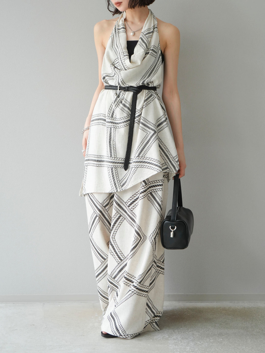 [訂位] 麻繩休閒褲/象牙白