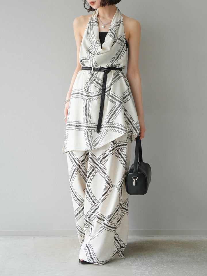 [訂位] 麻繩休閒褲/象牙白