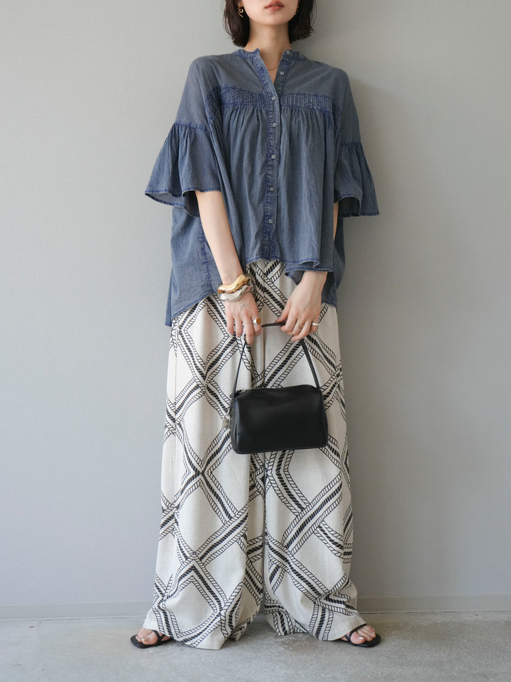 [訂位] 麻繩休閒褲/象牙白