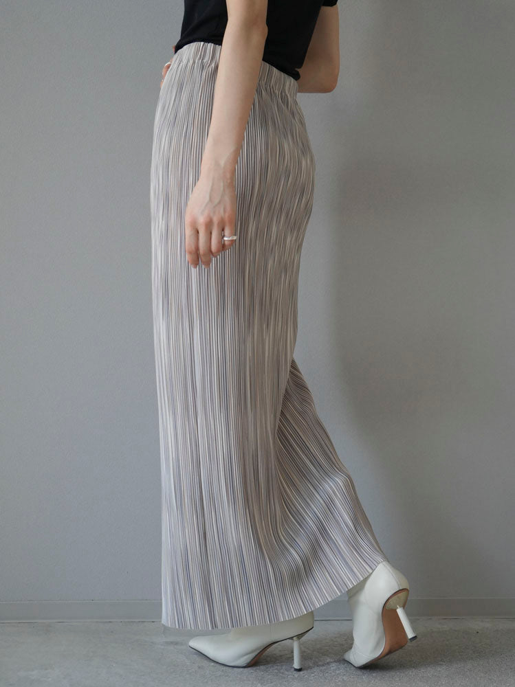 [Pre-order] Multi-color I-line pleated skirt/gray