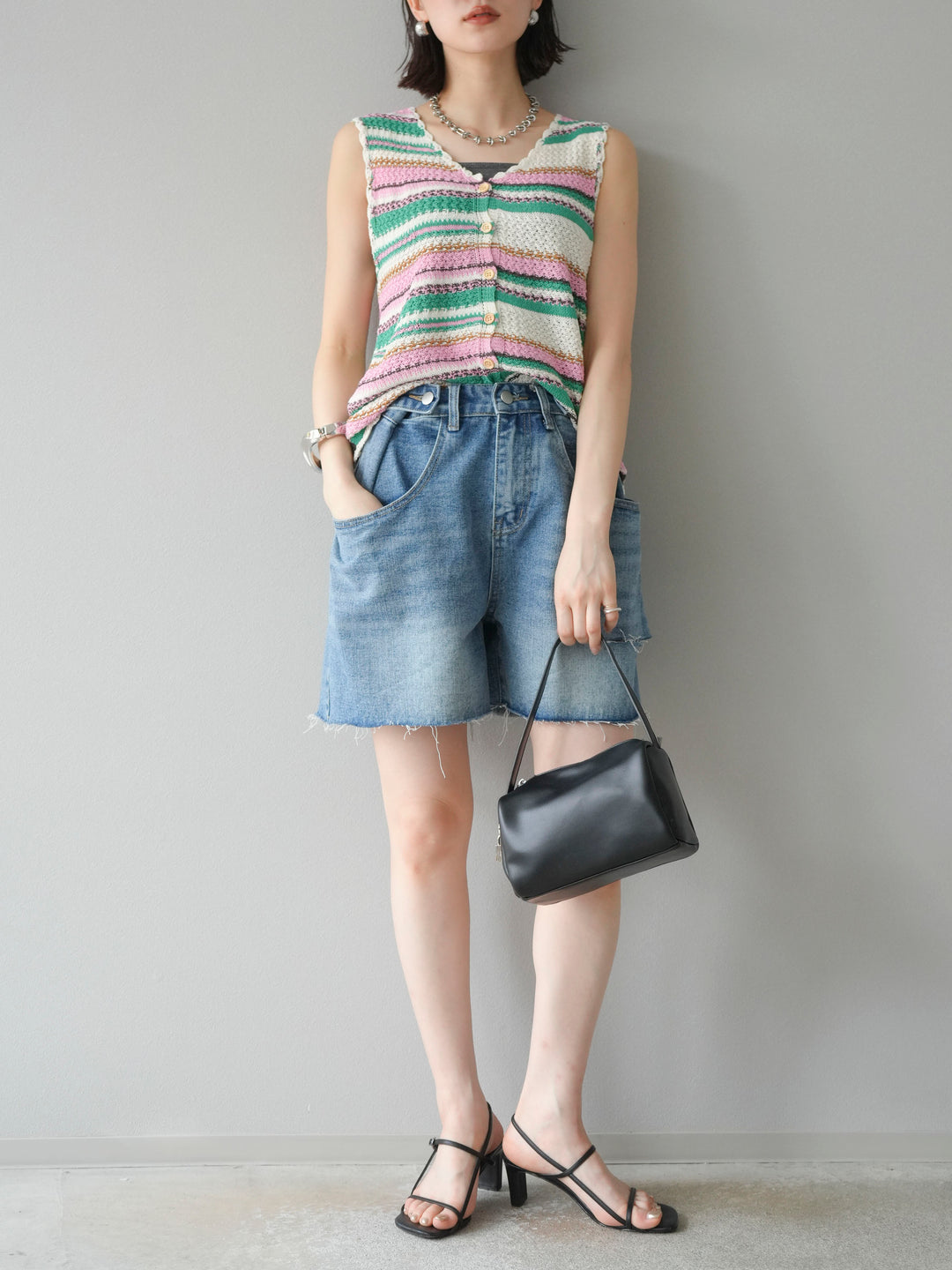 【預購】寬鬆半身牛仔褲/藍色