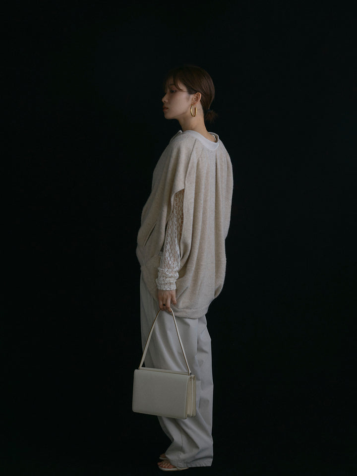 [予約]タフタワイドカーブパンツ/アイボリー