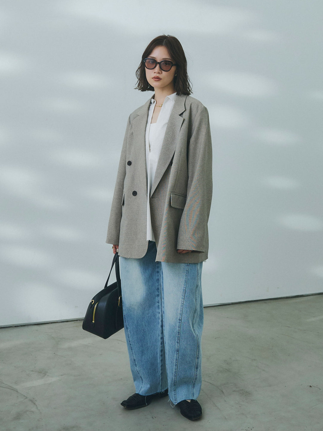 【預購】腰部流蘇剪裁弧形牛仔褲/三角褲