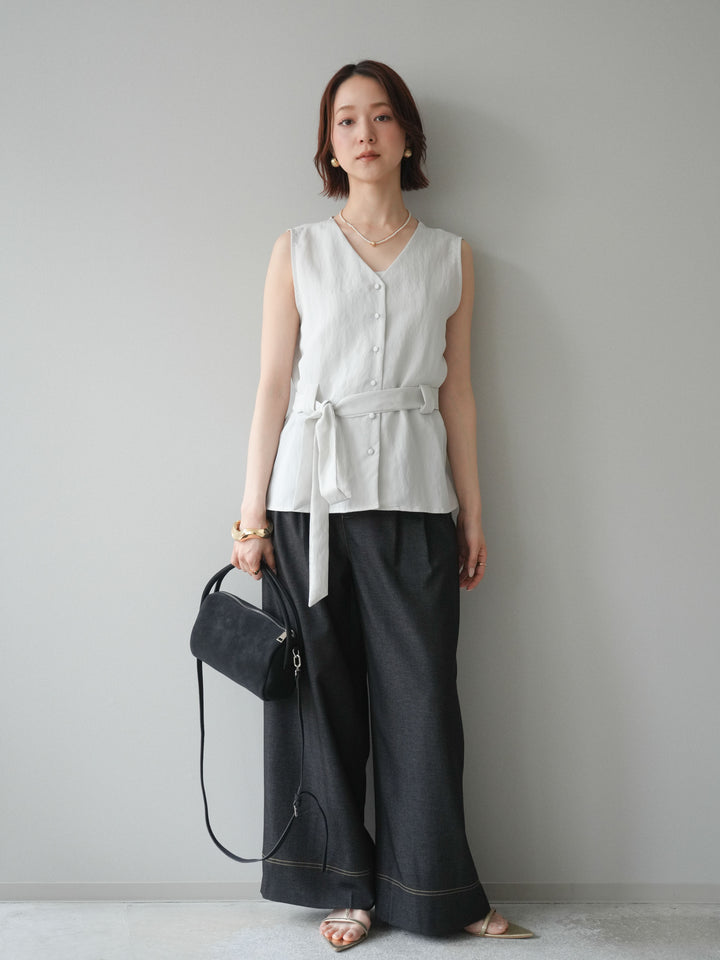 [予約]ウエストマークベスト/gray