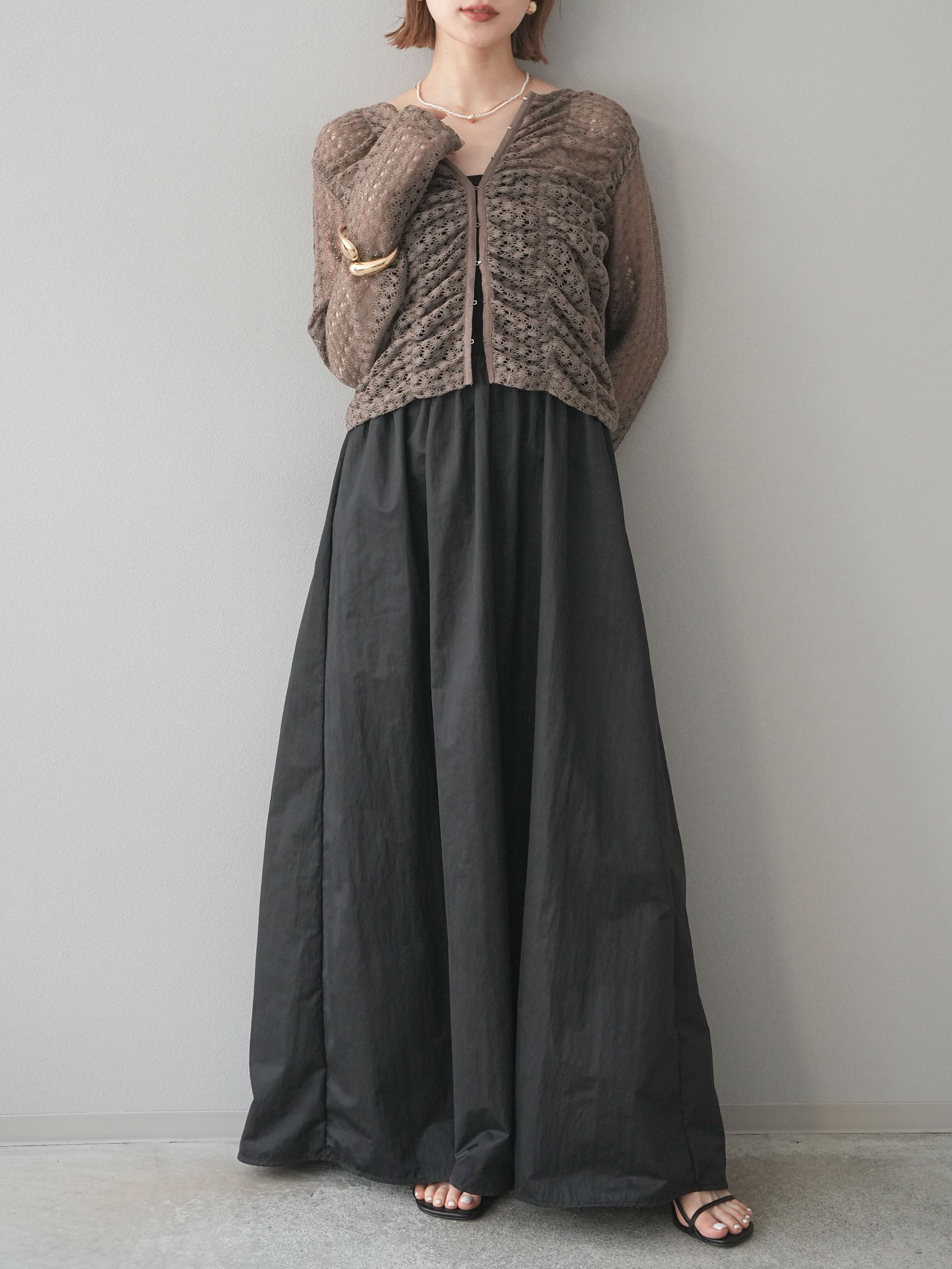 ボッテガ　シルクワンピースとカミシヤシルクカーディガンセット セール】ラグジュアリーシルクモヘヤ Vネックカーディガン