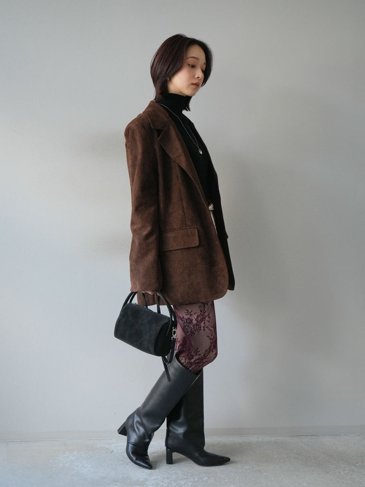 [SET]スエードジャケット＆ミニスカートSET UP(2set)