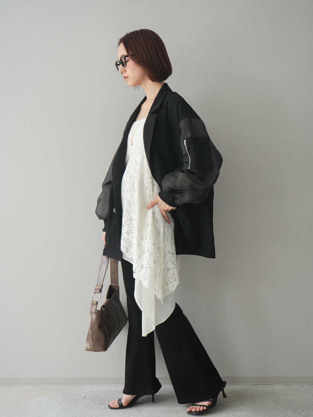 [SET]MA-1ドッキングデザインジャケット+選べるアクセセット(2set)