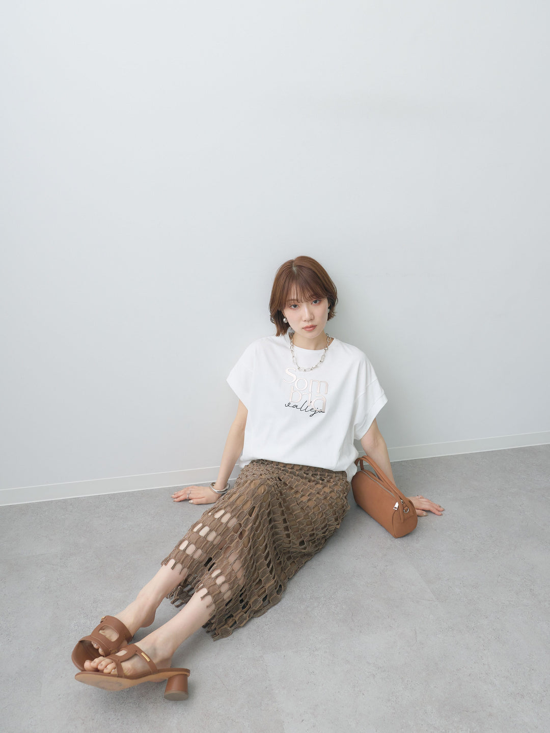 [SET]立体ロゴエンボスTEE +選べるアクセセット(2set)